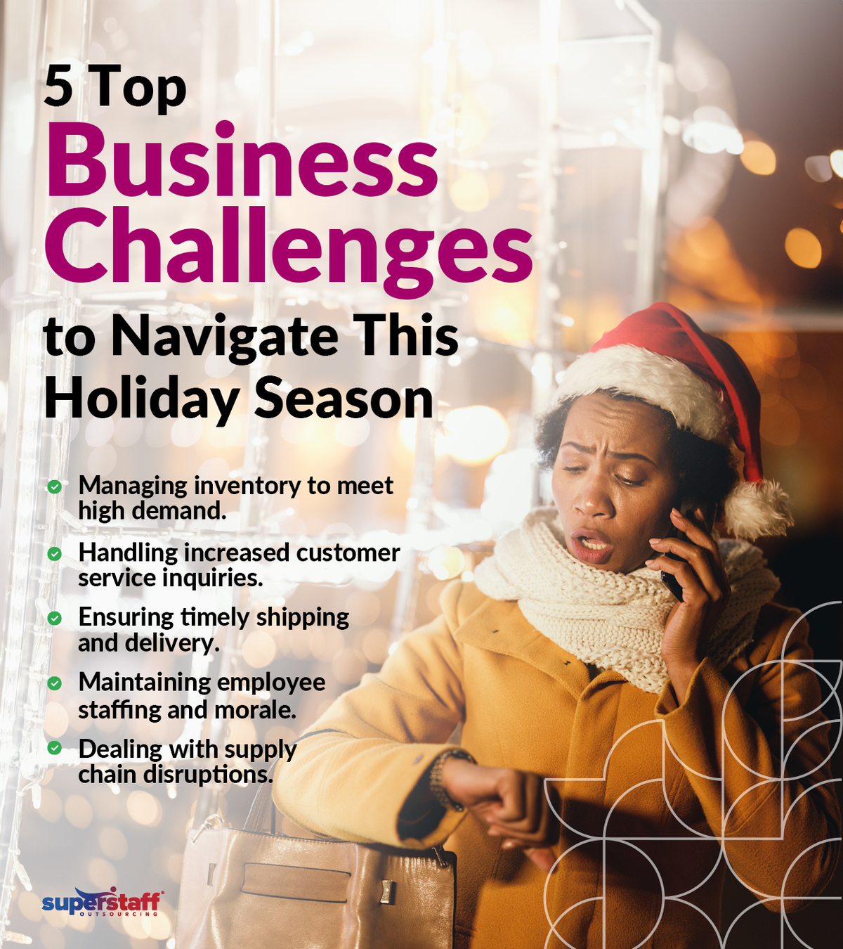 Preparing-for-the-Holiday-Season_Mini-Info-1 An irate customer uses her phone during Christmas season.