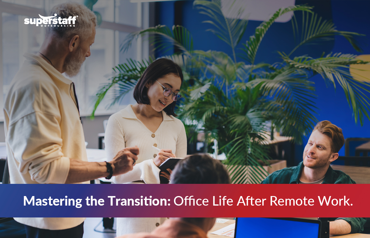 An infographic on the transition to remote work.