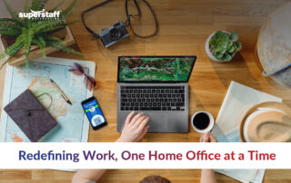 A featured image shows a work from home employee