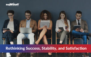Diverse group of young professionals seated in a row using digital devices, symbolizing remote work, digital fluency, and evolving job market trends of 2025.