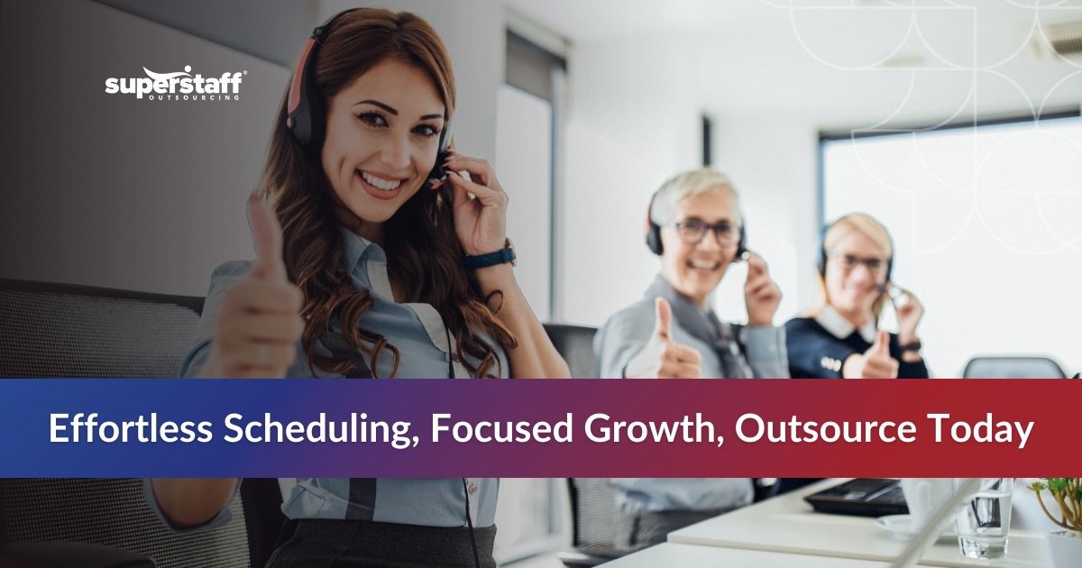 Friendly customer service representatives smiling and providing support in a modern office environment.