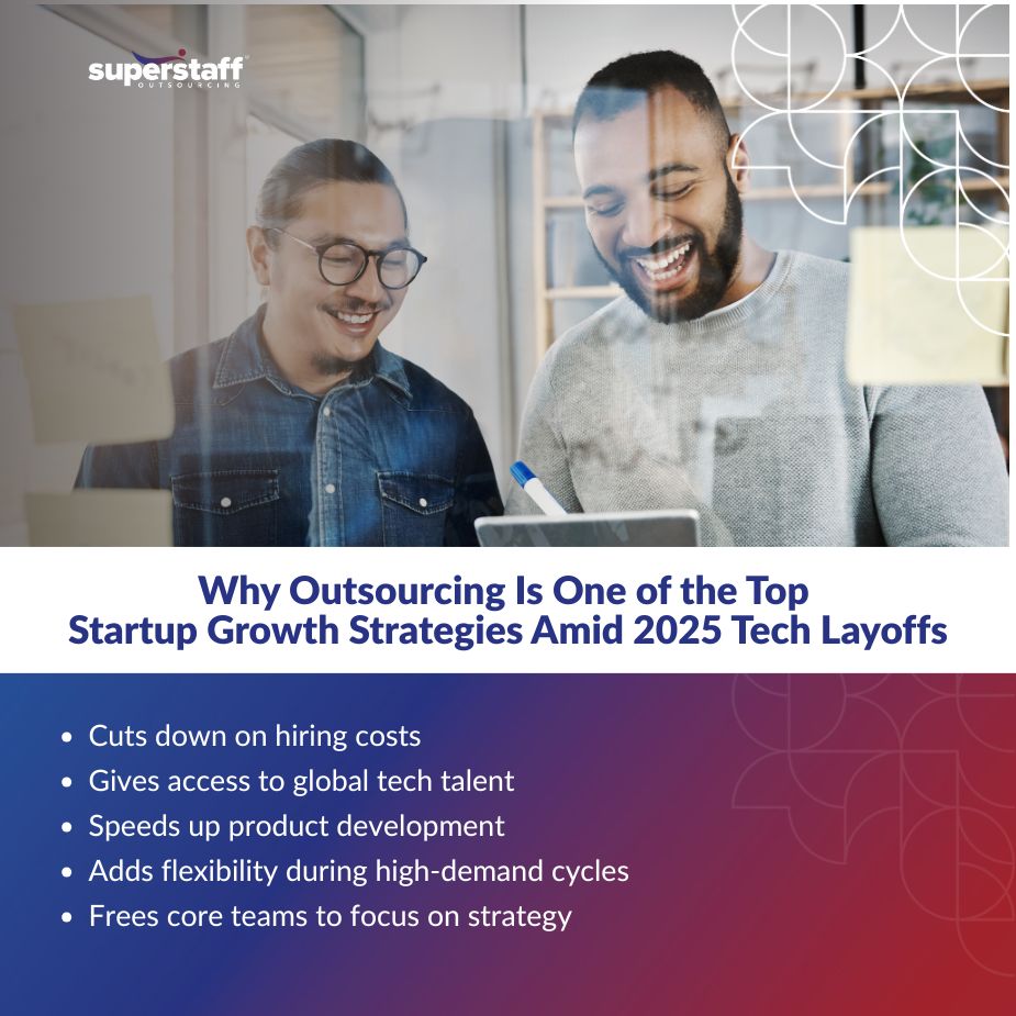 Tech Layoffs_MI1 Two pros discuss outsourcing as one of the top startup growth strategies amid 2025 tech layoffs.