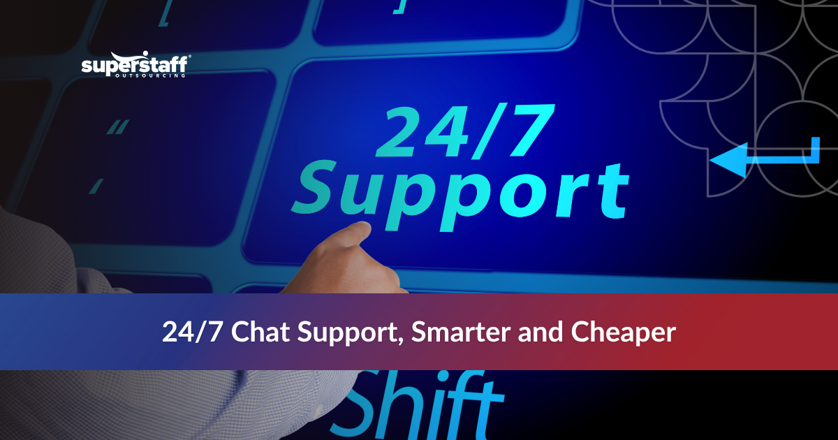 Featured image showing live chat outsourcing team working in a modern call center, representing cost-effective customer support in 2025.