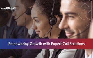 Agents working providing business call center solutions