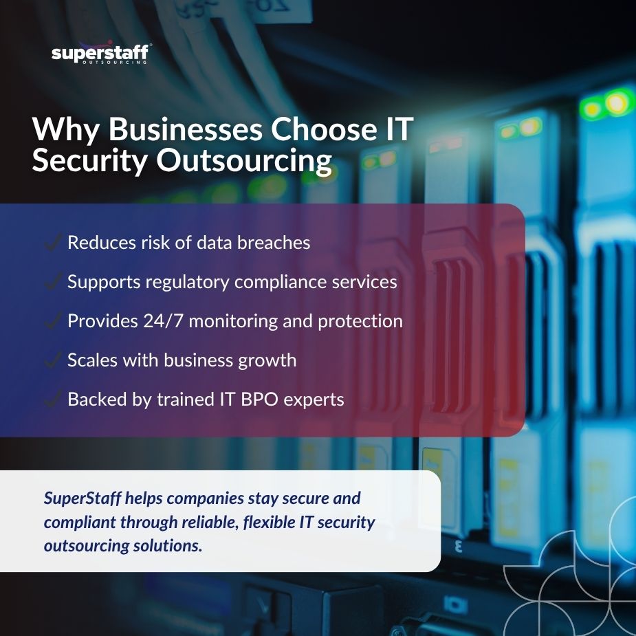 Developer coding on screen representing IT security outsourcing services