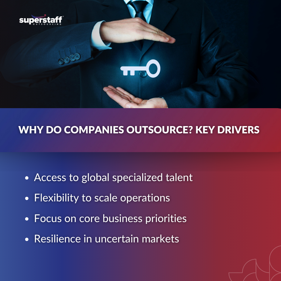 Why do companies outsource for smarter global operations