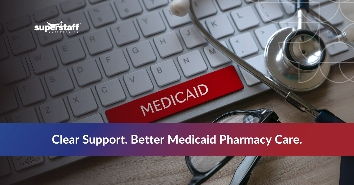 Stethoscope on a keyboard symbolizing healthcare call center services