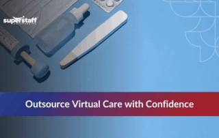 Medical tools flat lay used to define telemedicine services