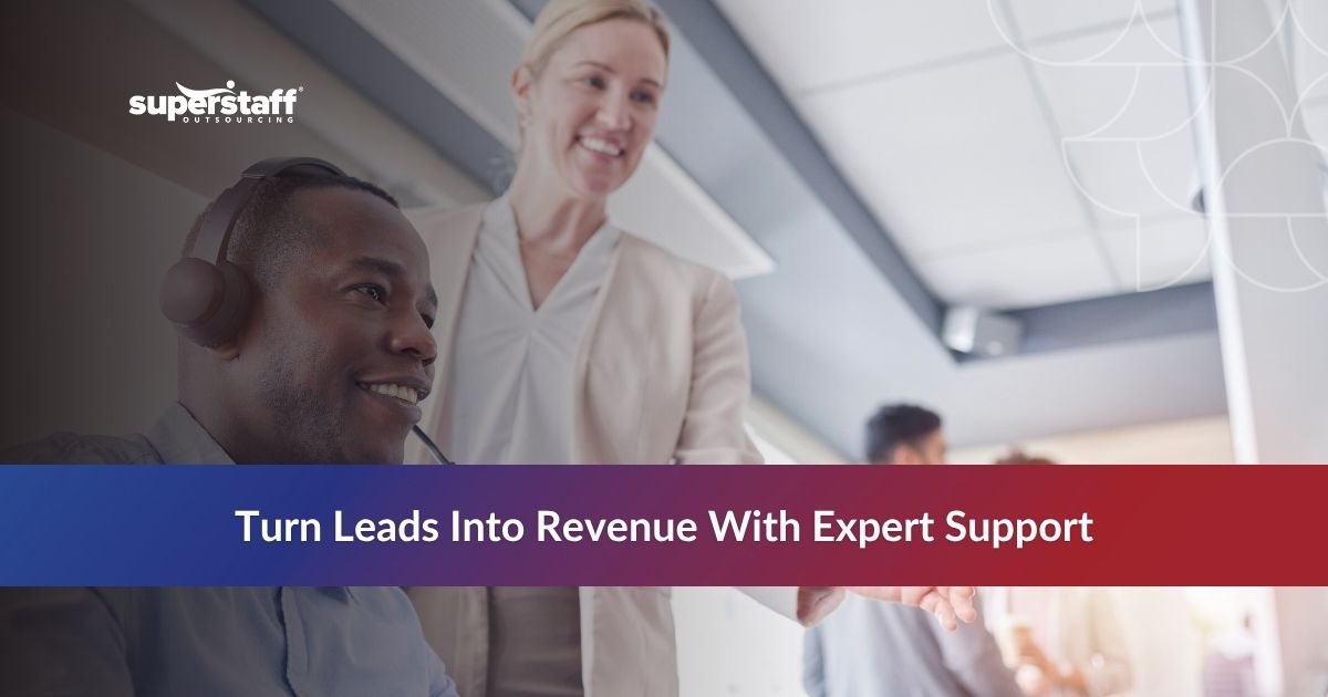 From Leads to Loyalty_Featured Team collaborating on outsourced sales support strategy to improve lead generation and conversions