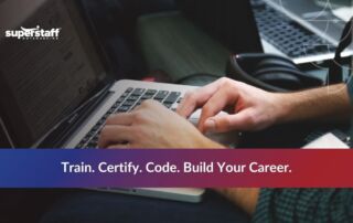 Certified medical coder in the Philippines typing medical codes on a laptop