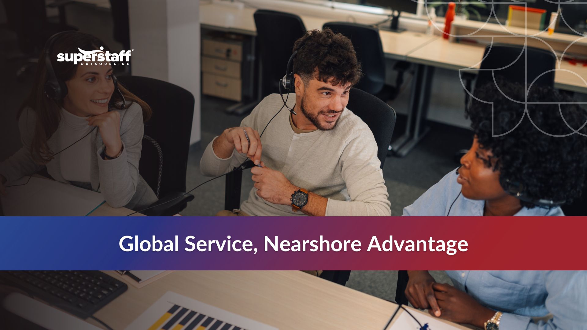 Multilingual Customer Support_Featured Outsourced staff providing multilingual customer support for global businesses