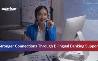 Team providing bank outsourcing services with Spanish support