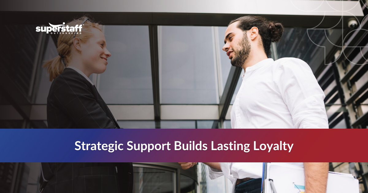 Call center agents providing personalized support as part of an outsourced customer service team