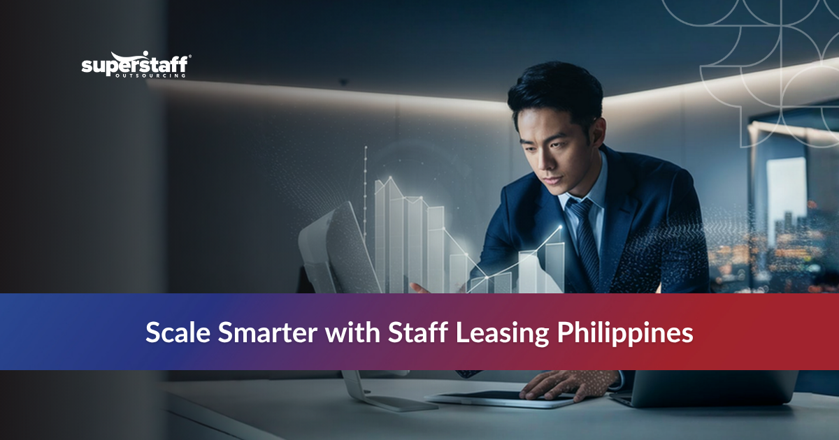 Efficiently_Featured Hands reviewing documents for staff leasing in the Philippines, highlighting hiring benefits and global operations.