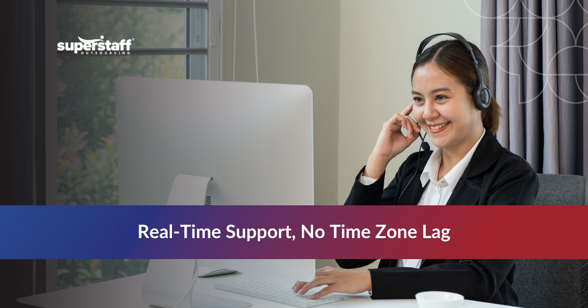 Jet Lag_Featured (1) Happy call center agent taking calls, representing nearshoring Colombia