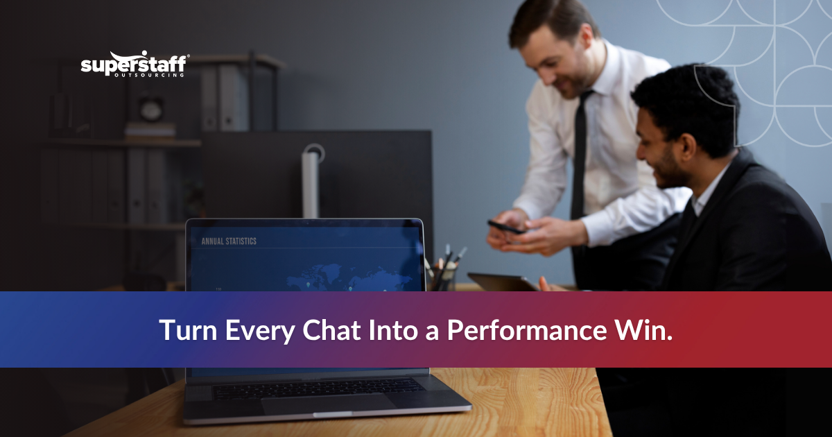 Measuring Success_Featured BPO agents working together representing chat support outsourcing services