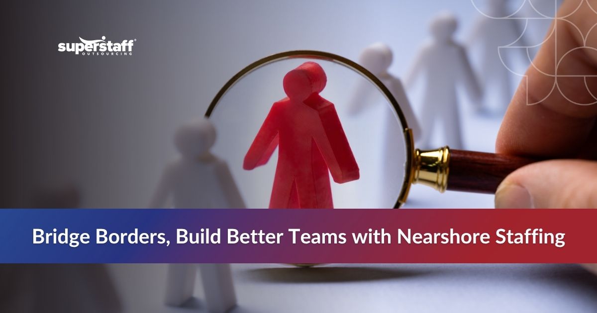 Building team representing nearshore staffing collaboration