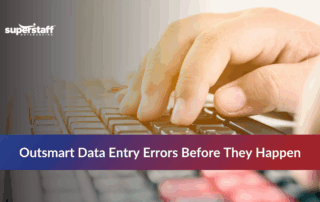 Outsourcing team helping prevent data entry errors