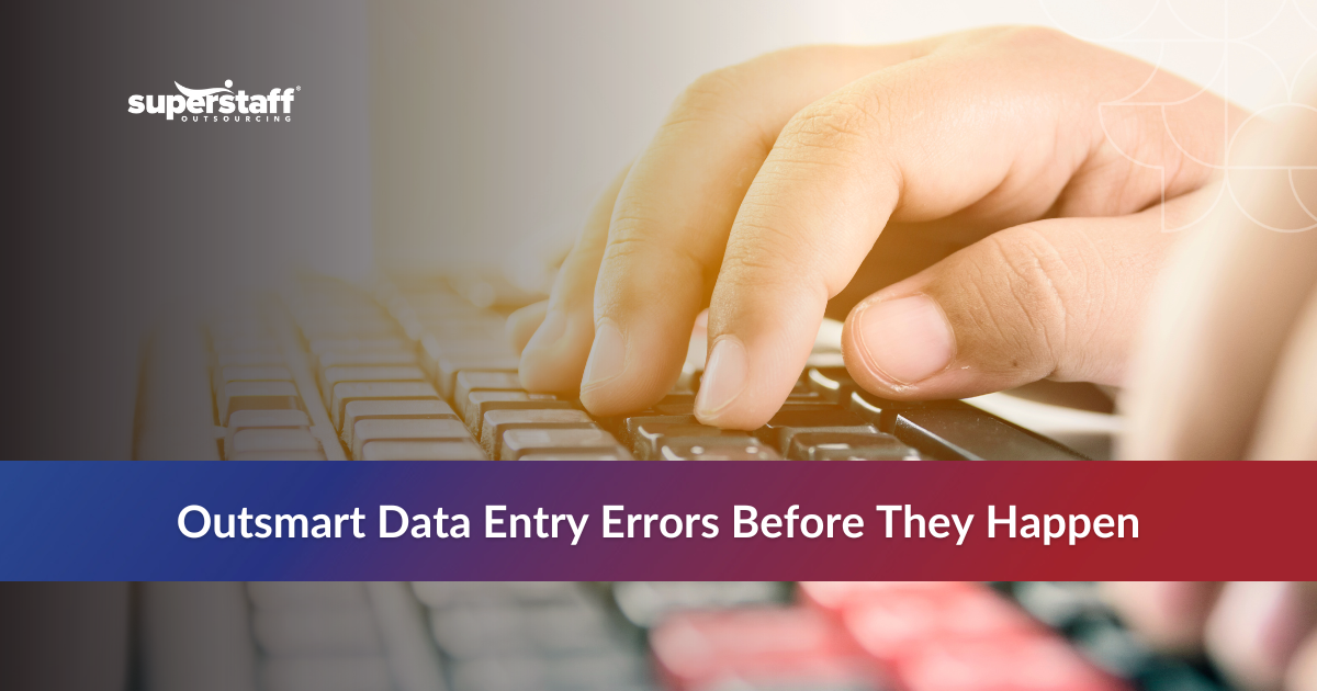 Outsourcing team helping prevent data entry errors