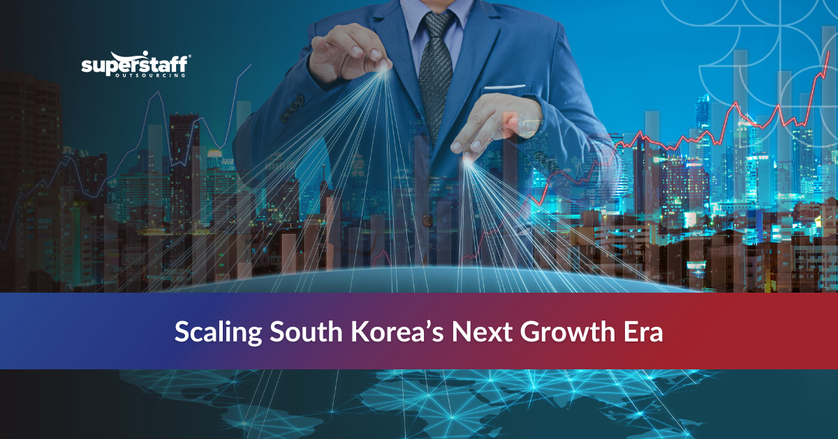Business team showcasing outsourcing trends in South Korea