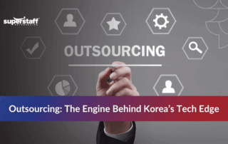 Team collaborating on South Korea tech outsourcing projects