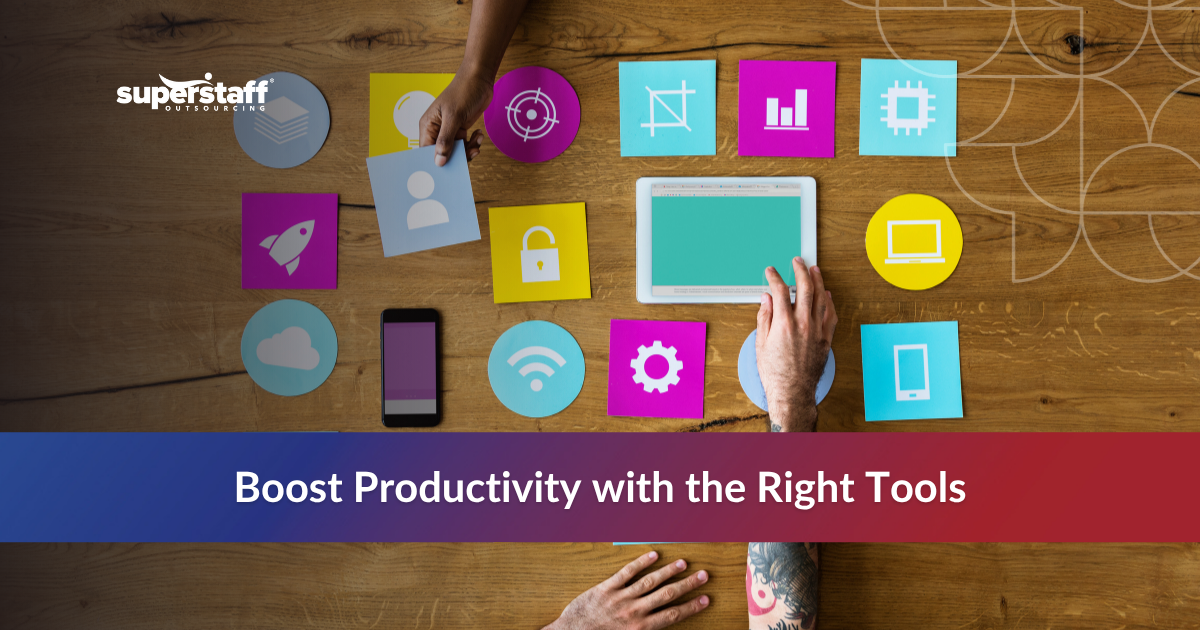 Outsourced team productivity tools and communication platforms for remote works