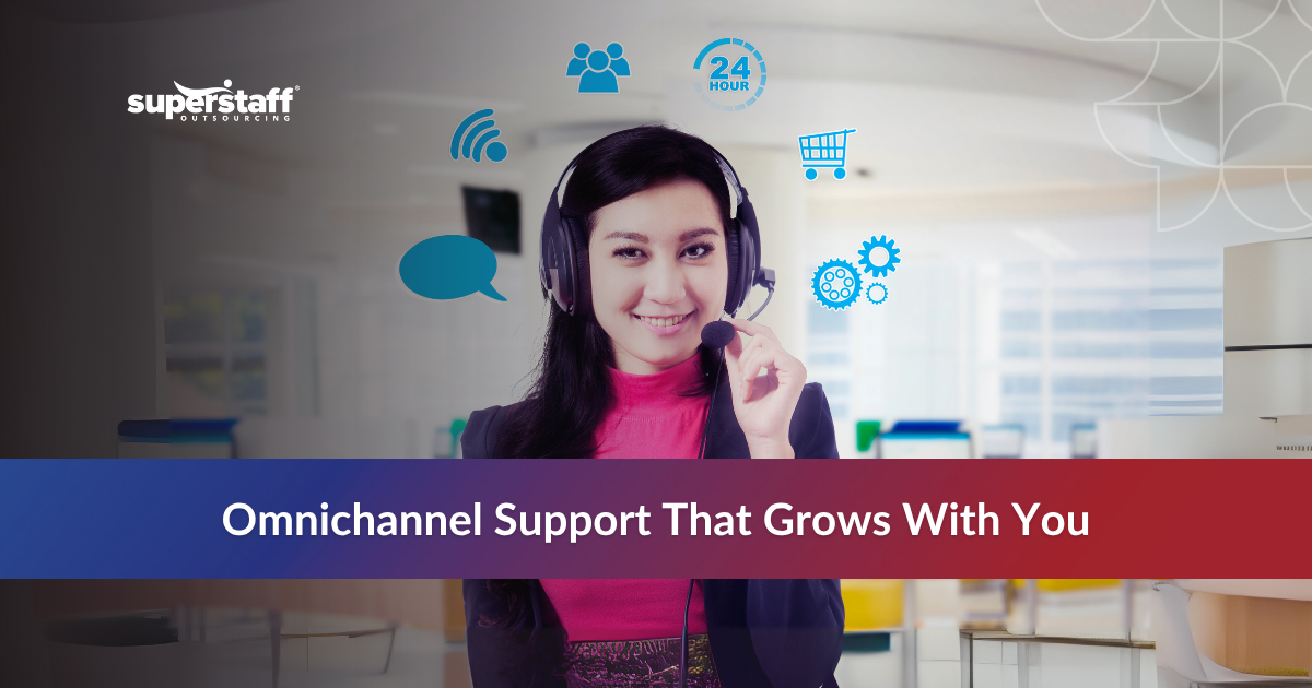 Call center agent working, representing how to scale omnichannel customer support efficiently.