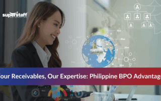 Business professional with financial documents showing reasons to outsource accounts receivable services