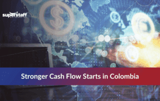 Global connections symbolizing the rise of accounts receivable outsourcing in Colombia’s finance BPO sector