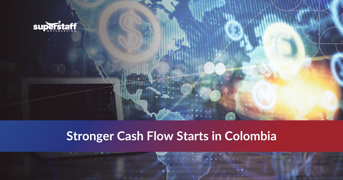Global connections symbolizing the rise of accounts receivable outsourcing in Colombia’s finance BPO sector