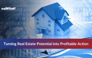 Houses with numbers illustrating BPO for real estate services.