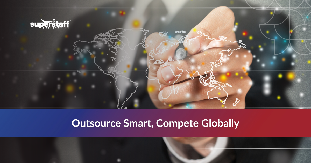 Global connection visual representing BPO customer service in South Korea driving competitiveness in 2025.