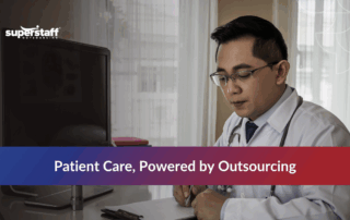 Healthcare professionals showcasing leadership in the healthcare industry through outsourcing support in the Philippines.