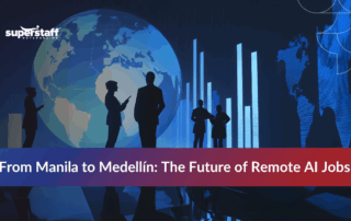 Remote AI jobs connecting a global AI workforce across borders.