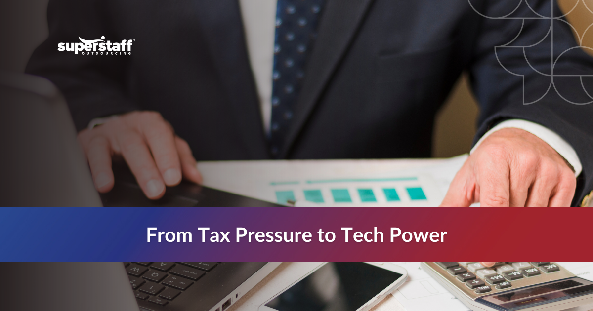 Tech outsourcing team helping businesses reduce costs and manage compliance with the digital services tax.