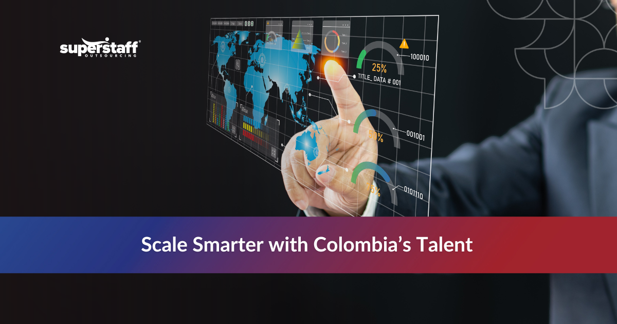 Staff Augmentation_Featured Hand holding globe showing what is nearshore staff augmentation with growth arrows and global connections
