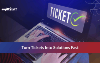 Professional customer service representative with headset demonstrating service desk outsourcing in Philippines