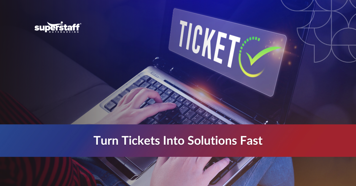 Professional customer service representative with headset demonstrating service desk outsourcing in Philippines