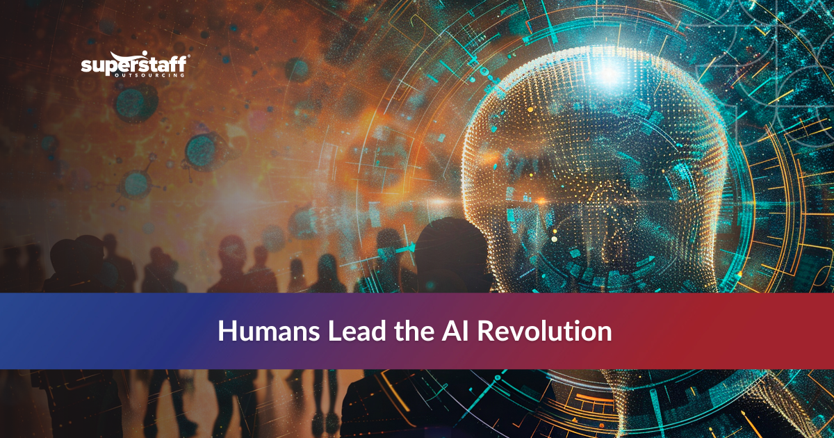 Icons representing Human-Centered Outsourcing in the AI Era