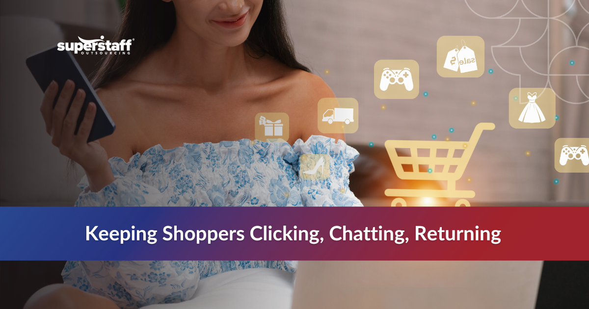 Online shopping representing ecommerce call center outsourcing​