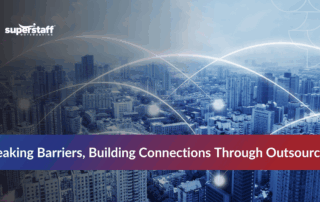 Global connections representing multilingual customer experience outsourcing