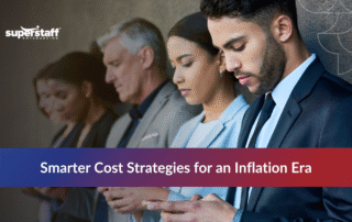 Team of BPO professionals illustrating the impact of inflation on business cost centers