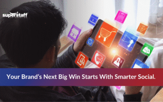 Marketing team planning content after choosing to outsource social media management