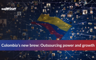 Agents delivering outsourced customer service Colombia solutions