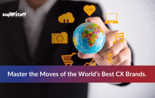 Online icons representing strategies used by the best companies for customer experience.