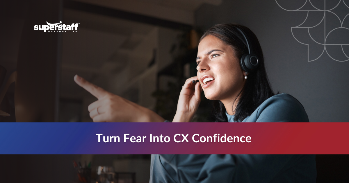 Call center agent managing a difficult call, representing effective customer service recovery and empathy in action.