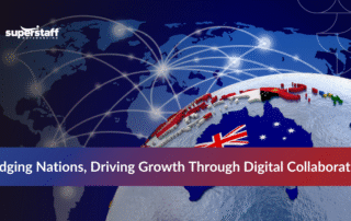 Global connections symbolizing outsource digital marketing between South Korea and the Philippines.