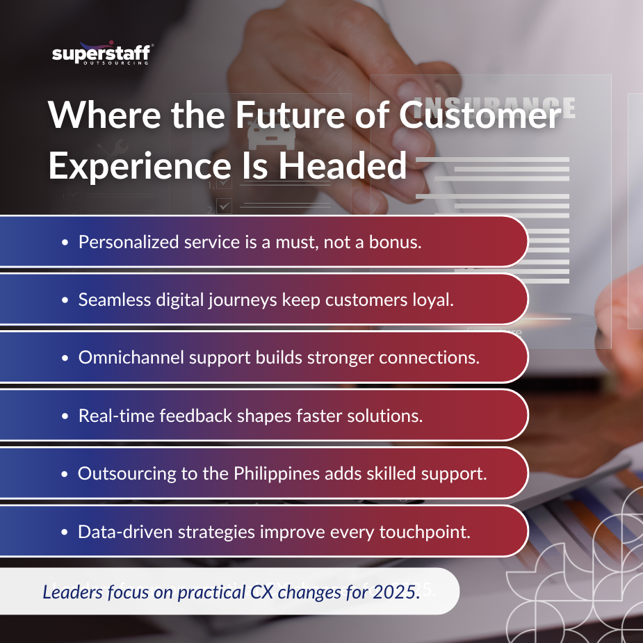 Trends Leaders_MI Person using computer with rating icons representing the future of customer experience