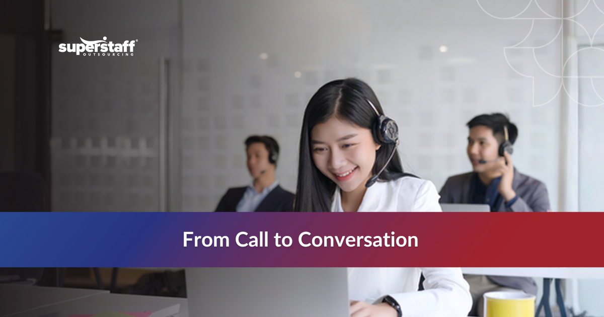 Call center agent providing professional appointment setting service in the Philippines.