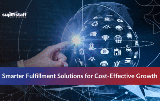 Warehouse team using outsourcing fulfillment to improve logistics efficiency and reduce costs.